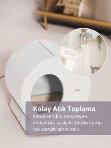 Ubtech Ucat C10 Pro Kameralı Akıllı Kedi Tuvaleti