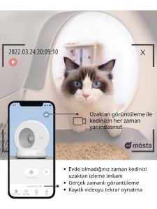 Ubtech Ucat C10 Pro Kameralı Akıllı Kedi Tuvaleti