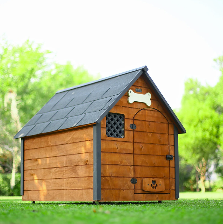 Mandu Isı Yalıtımlı XLarge Ahşap Köpek Kulübesi