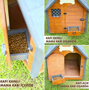 Mandu Isı Yalıtımlı XLarge Ahşap Köpek Kulübesi