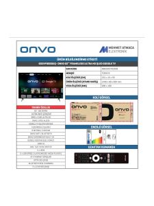 Onvo 65OVF9000UQ 4K Ultra HD 65'' 165 Ekran Uydu Alıcılı Google Smart QLED TV