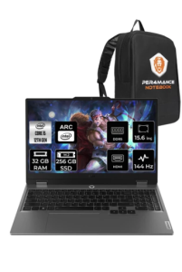LENOVO LOQ i5-12450HX 32GB 256GB SSD A530M/4GB 15.6'' FHD 144Hz FDOS 83FQ000UTR & PER4 ÇANTA