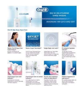 Oral-B Aquacare 4 Oxyjet Şarjlı Ağız Duşu