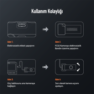 Xiaomi 70mai FC02 130° IR Full HD İç Araç Kamerası