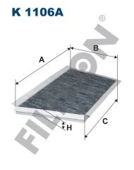 MERCEDES BENZ C W203 C203 S203 C220 CDI 110kw 150hp  Polen Kabin filtresi K1106A FİLTRON