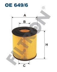 BMW 1 (E81/E82/E87/E88) 118i 95kw 129hp  Yağ Filtresi OE649/6 FİLTRON