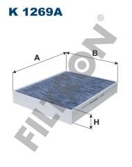 PORSCHE Cayenne II (92A) 4.8 Turbo S 419kw 570hp  Polen Kabin filtresi K1269A FİLTRON