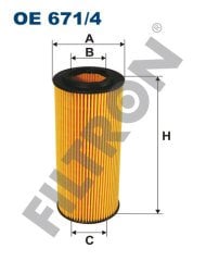 AUDI A7 (4GA/GF) 2.8 FSI 162kw 220hp  Yağ Filtresi OE671/4 FİLTRON