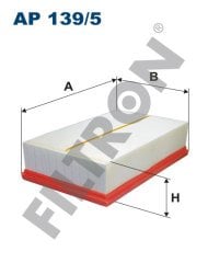 AUDI A3 (8VA/8VS/8V7) 1.6 TDI 77kw 105hp  Hava Filtresi AP139/5 FİLTRON