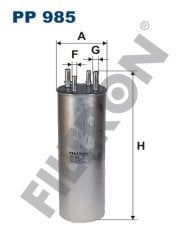 VOLKSWAGEN Caravelle T5 2.5 TDI 128kw 174hp  Yakıt Mazot Filtresi PP985 FİLTRON