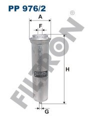 BMW 1 (E81/E82/E87/E88) 120d 130kw 177hp  Yakıt Mazot Filtresi PP976/2 FİLTRON