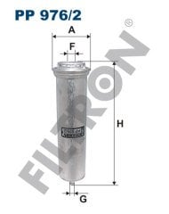 BMW X3 (E83) 2.0d 120kw 163hp  Yakıt Mazot Filtresi PP976/2 FİLTRON