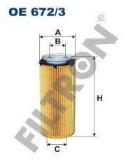 BMW 5 GT (F07GT) 530d 155kw 211hp  Yağ Filtresi OE672/3 FİLTRON