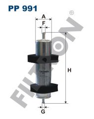 AUDI A5 (8T, 8F) 2.0 TDI 105kw 143hp  Yakıt Mazot Filtresi PP991 FİLTRON