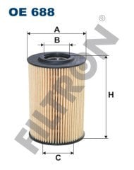 AUDI TT / TTS / TTRS II (8J) 2.0 TDI 125kw 170hp  Yağ Filtresi OE688 FİLTRON
