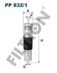 BMW 3 (E46) 316i/Ci 77kw 105hp  Yakıt Filtresi PP832/1 FİLTRON