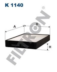 HYUNDAI Sonata IV (EU4 / EF-B) 2.0i 16V 96kw 131hp  Polen Kabin filtresi K1140 FİLTRON