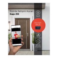 Fonri Akıllı kapı zili ve (hareket sensörlü ve kayıt özellikli) ev güvenlik kamerası