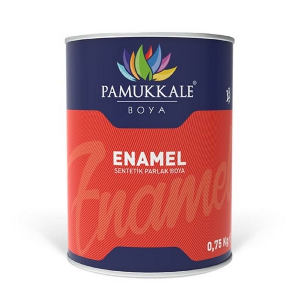 Pamukkale Enamel Sentetik Parlak Boya 0.75 Kg Siyah