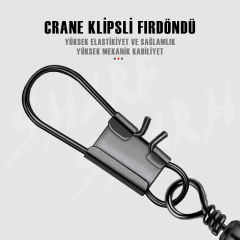 Protackle Crane Klipsli Fırdöndü 12'li No: 2 (SW145)