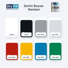 DryFix Traffic Paint Zemin Boyası 18 Kg Ral 5015 Mavi