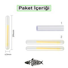 Fishack Powder Balıkçı Fosfor Çiftli 45*39mm 10'lu