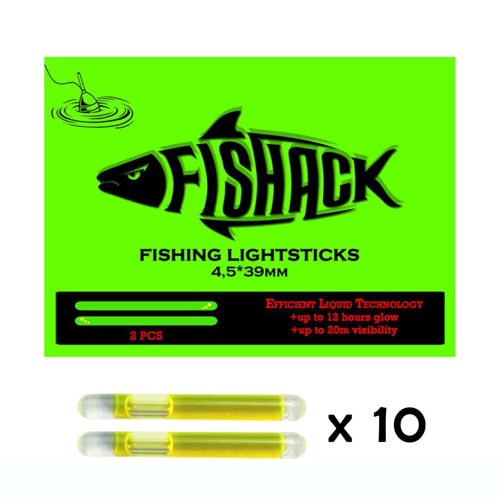 Fishack Jel Balıkçı Fosfor Çiftli 45*39mm 10'lu