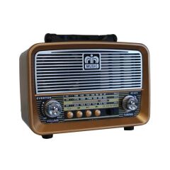 Bluetooth Fm-Usb-Tf-Aux Şarjlı Nostaljik Radyo Rt-875
