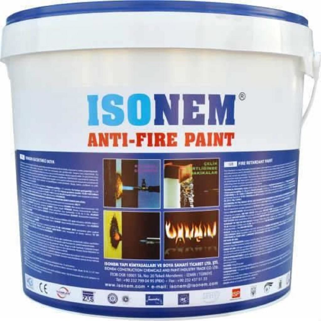 İsonem AntiFire Paint Yangın Geciktiren Boya 18 Kg Beyaz