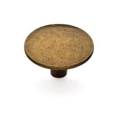 Özsan mantar antik sarı eskitme yuvarlak mobilya düğmesi