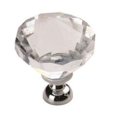 Sima BÜYÜK elmas kristal taşlı mobilya dolap düğmesi