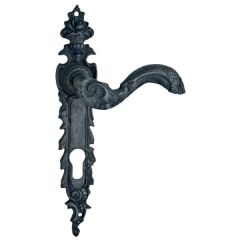 Prinç döküm antik siyah rustik eskitme,ferforje tipi osmanlı kapı kolu HFT01019