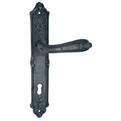 Prinç döküm antik siyah rustik eskitme,ferforje tipi osmanlı kapı kolu HFT01021
