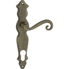 Prinç döküm antik oksit rustik eskitme,ferforje tipi osmanlı kapı kolu HFT01033