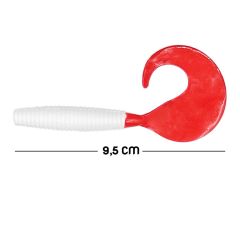 Savage Yumy 9.5 cm Kırmızı-Beyaz Silikon Kurt 10'lu (460-O-18095)