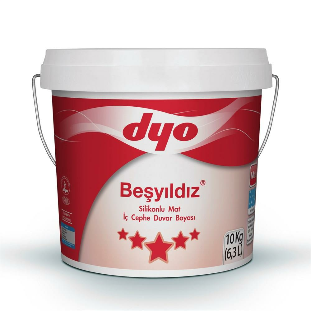 Dyo Beşyıldız Silikonlu Mat İç Cephe Boyası 10 Kg