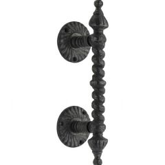 Prinç döküm antik siyah rustik eskitme, ferforje tipi osmanlı tipi kapı çekmesi HFT04009 1 tek