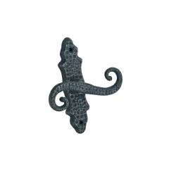 Prinç döküm antik siyah rustik eskitme, ferforje tipi osmanlı tipi pencere kolu mandal sapı HFT03011