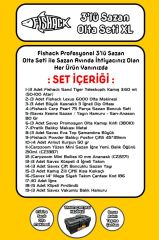 Fishack 3'lü Sazan Olta Seti XL - 3.60MT/50-100GR