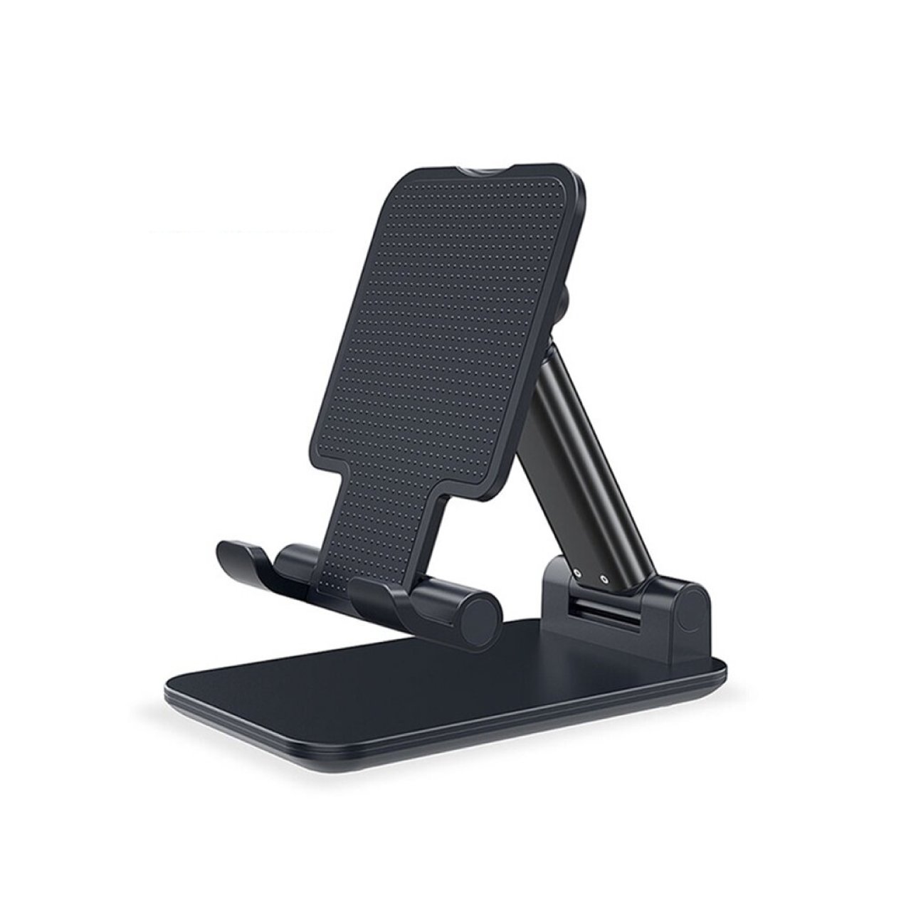 Met Stand Ayarlanabilir Kauçuk Yüzeyli Telefon Tutucu Stand Siyah