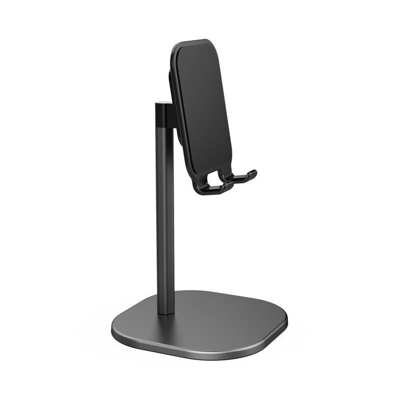 Metal Stand Ayarlanabilir Kauçuk Yüzeyli Telefon Tutucu Stand Siyah