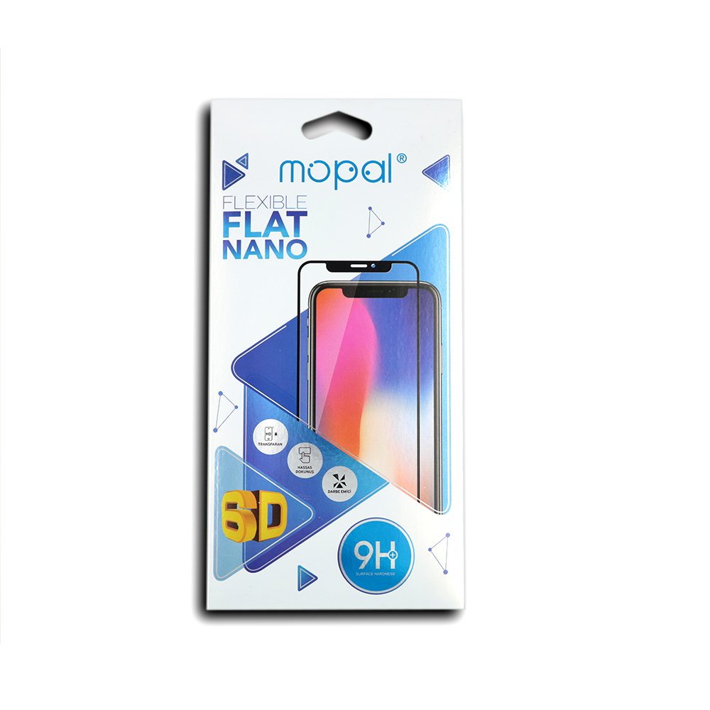 Mopal Huawei Psmart 2019 Flexible Flat 6D Nano Ekran Koruyucu Siyah