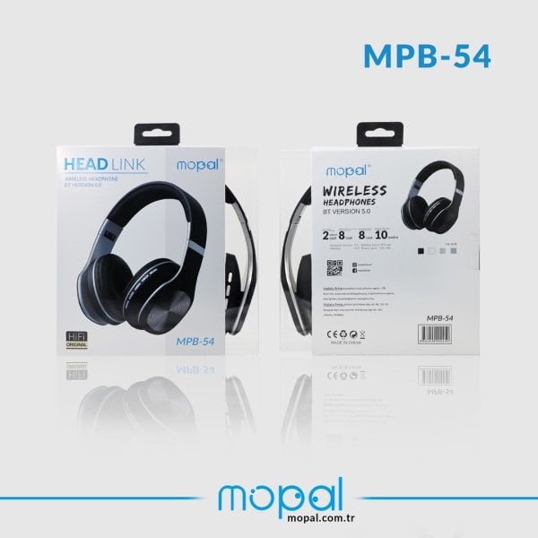 MPB-54 Kulak Üstü Bluetooth Kulaklık Mavi Mavi