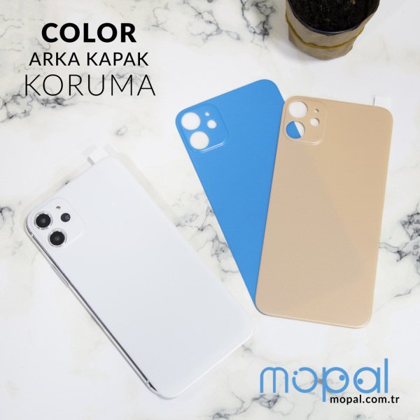 Mopal İphone 11 Pro Renkli Arka Jelatin Koruyucu Gold