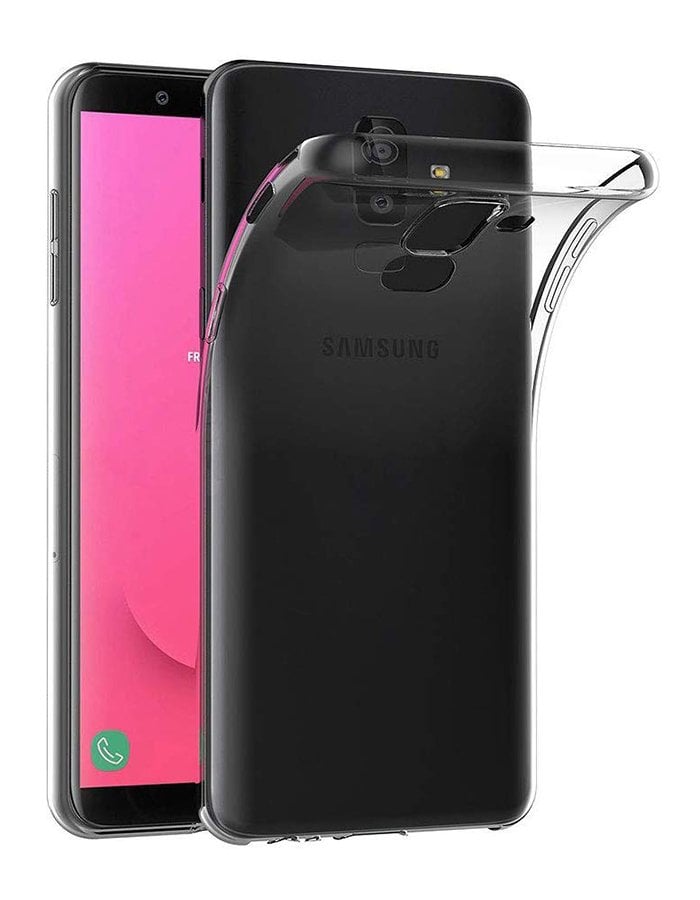 Samsung Galaxy J8 Tıpalı Şeffaf Silikon Kılıf