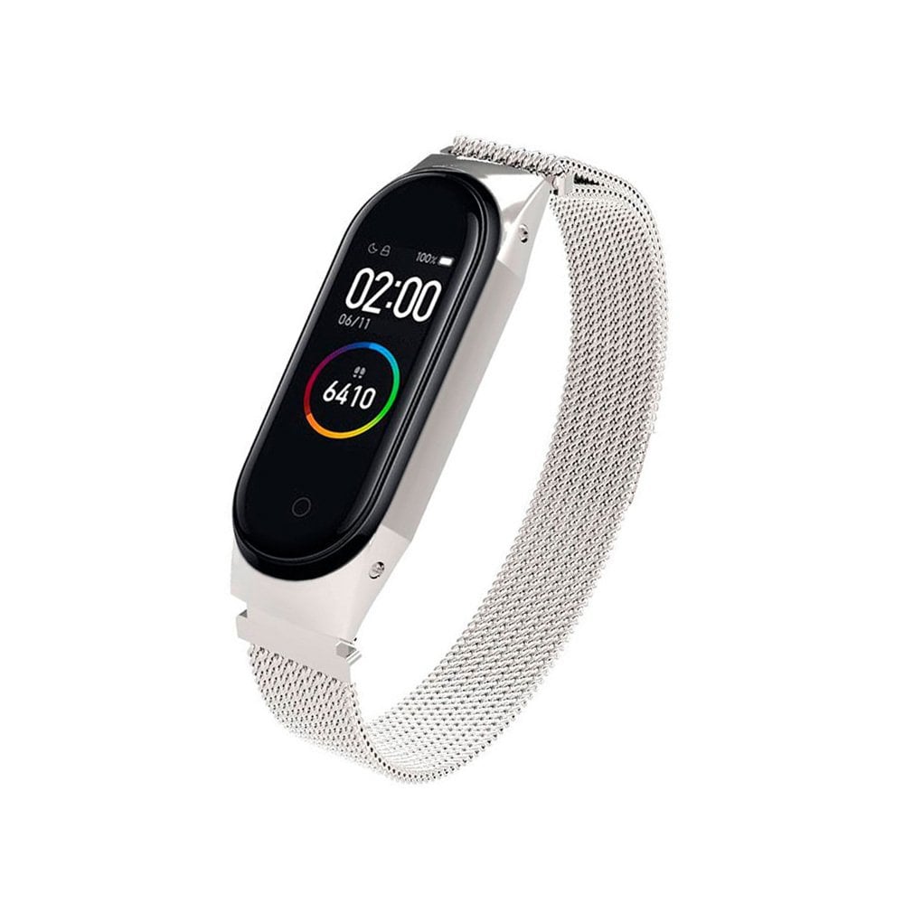 Steel Mi Band 4 Metal Kordon - Mi 3/4 - Gri Gri - Mi 3