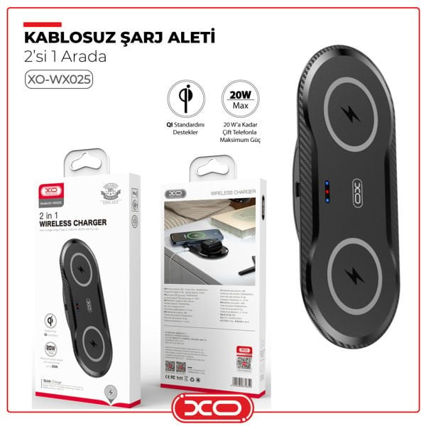 XO Kablosuz Şarj Aleti XO-WX025