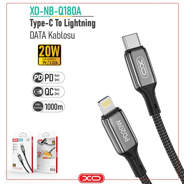 XO Type-C to Lightning Data Kablosu XO-NB-Q180A