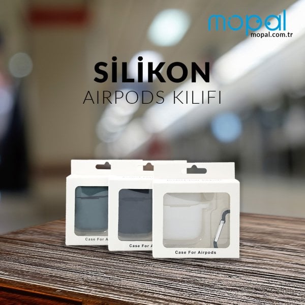 Silikon Airpods Kılıfı - Beyaz Şeffaf