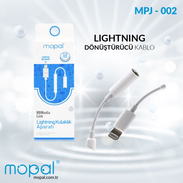 Lightning Kulaklık Aparatı - MPJ002 Beyaz